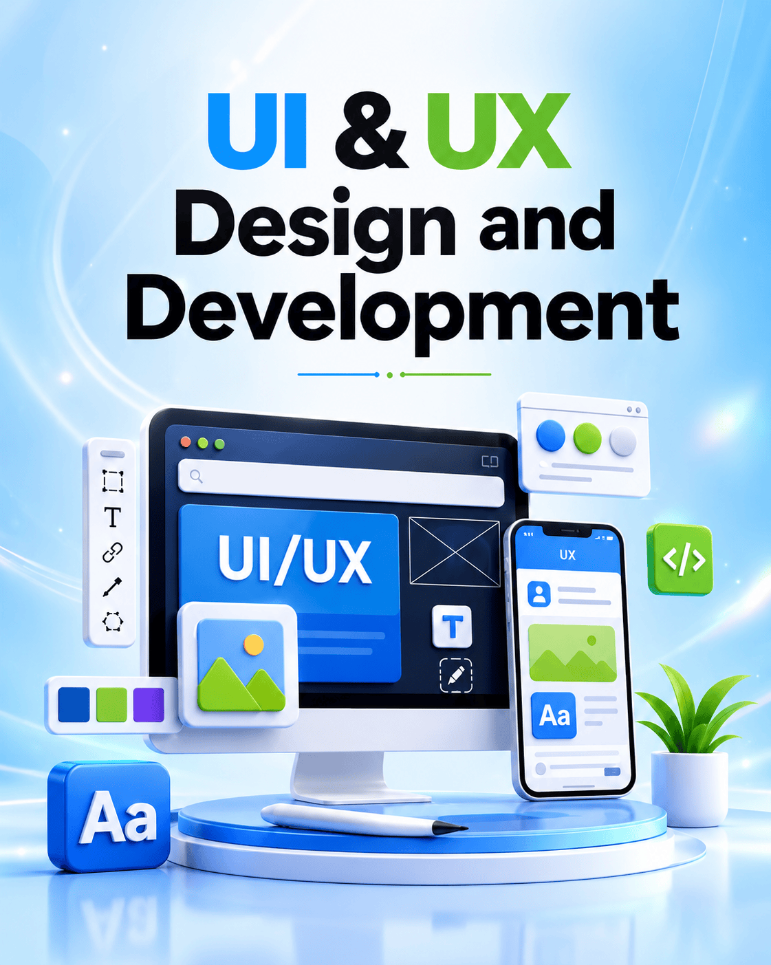 UI UX design services for mobile applications and websites